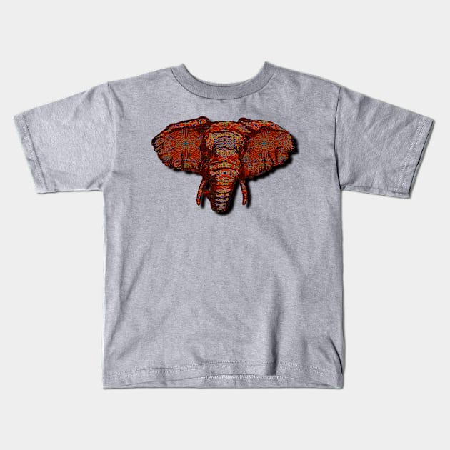 Red Elephant Kids T-Shirt by AMO